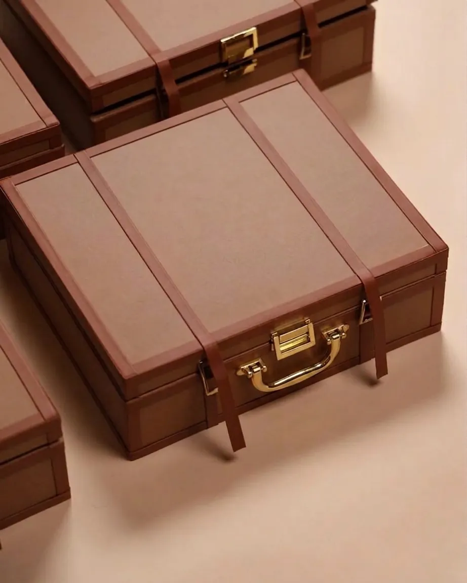 Classic Lune Saddle Leatherette Valise